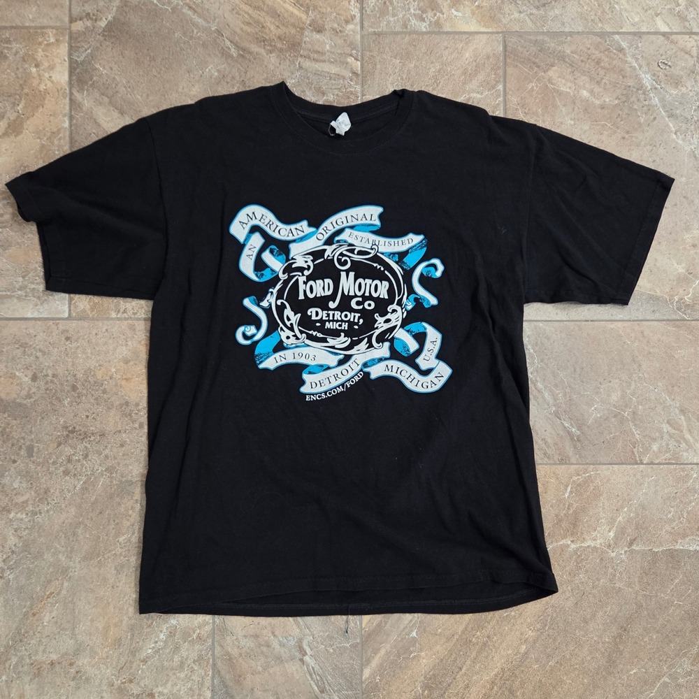 Ford Motor Co T-Shirt XL Detroit Michigan‎ American Original Graphic Tee